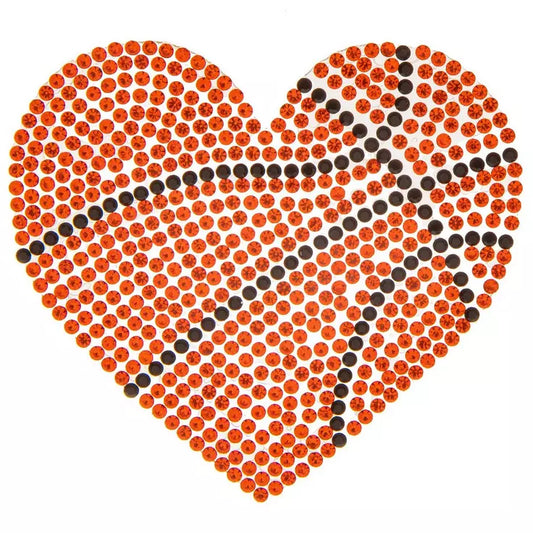 Bling basketball heart